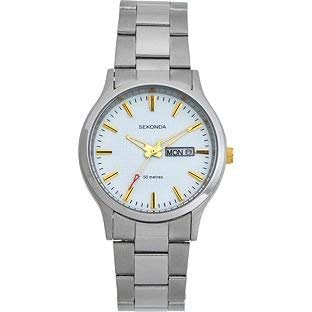 Sekonda montre bracelet homme en acier inoxydable argenté classique