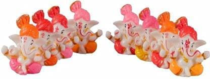 Image of Handmade Showpiece Polyresin Pagdi Ganesha Idol and Figurines for Spiritual Vaastu Pooja Decorative Sculpture for Puja Gifts & Decoration Items for Home Decor (Pagdi Ganesha ji)