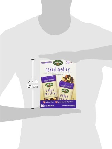 Second Nature Naked Medley Sun-Dried Raisins, Whole Almonds and Cashews, 16 Count