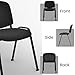 Giantex Set of 5 Conference Chair with Ergonomic Upholstered Seat, Protective Foot Pad, Elegant and Stackable Design for Home & Office, Waiting Room, Guest Room, 5 Pieces Reception Executive Chair Set
