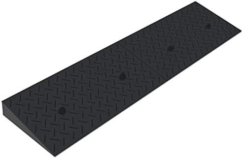 Rampy antypoślizgowe Wytrzymała gumowa najazdowa rampa progowa do podjazdów, garaży i krawężników o szerokości 100 cm(5cm/2in rise)