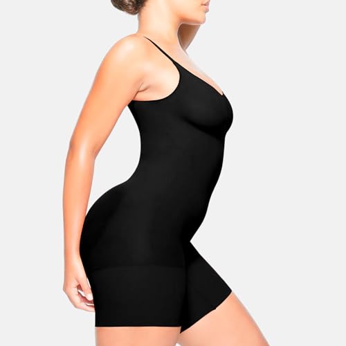 Image of Shapewear Bodysuit for Women Tummy Control - Body Sculpting Shaper Tank Top Brief and Midthigh - Seamless Snatched Waist Slimming, Butt Lifting