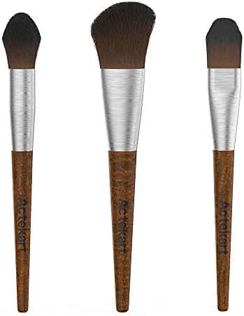 Actekart 3PCS Model Cleaning Brush Kit (Premium Wooden Handle) Soft Figure Duster Brush, Professional Model Dusting Brush for Statues, Collectible Figurine, Hobby Crafts,