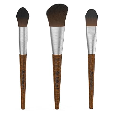 Actekart 3PCS Model Cleaning Brush Kit (Premium Wooden Handle) Soft Figure Duster Brush, Professional Model Dusting Brush for Statues, Collectible Figurine, Hobby Crafts Cover