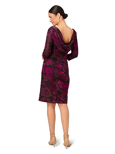 Adrianna Papell Women's Metallic Velvet Cowl Dress2