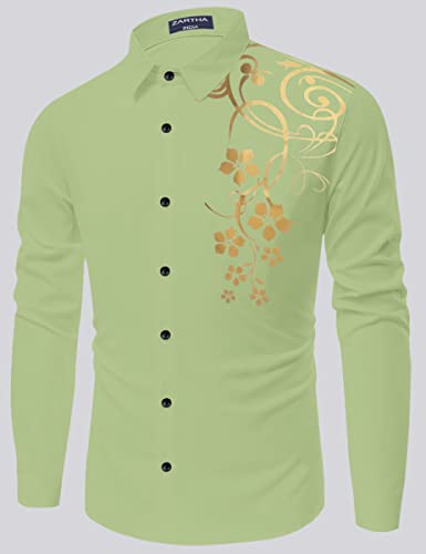 Image of Combo of Men Cotton Polyester Blend Regular Fit Striped Full Sleeve Casual Shirt Pack of 2