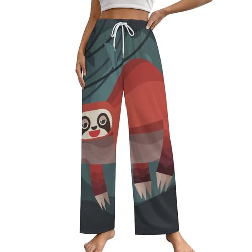 Pantalon de pyjama paresseux femme aux finitions soignées en taille S