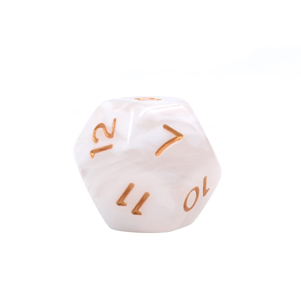 DollaTek 2 Set 6 Pezzi Multicolore 12 Lati Resina Dadi Astrologia Tarocchi Costellazione Divinazione #2