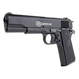 NFL Pack Regalo, ciberpistola Airsoft M1911, edición Aniversario, de Metal, OD, 6 mm, 0,5 Julios, de Resorte, con 600 balines