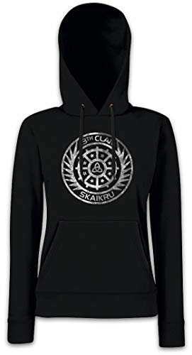 Skaikru Clan Logo sweat à capuche femme Urban Backwoods sweat-shirt noir