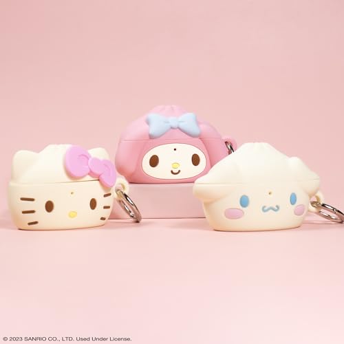 Image of iFace x Hello Kitty and Friends Case [ Compatible with AirPods Pro 2 ][Steamed Bun Series] Silicone Protective Cover [Carabiner Clip Included] [Wireless Charging Compatible] - My Melody