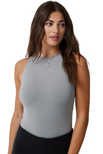 Image of SIGHTBOMB Ultra Soft Round Neck Double Folded Medium Compression Seamless Feather Touch Active WEAR /Casual WEAR Spaghetti SOFTLINE TOP for Women