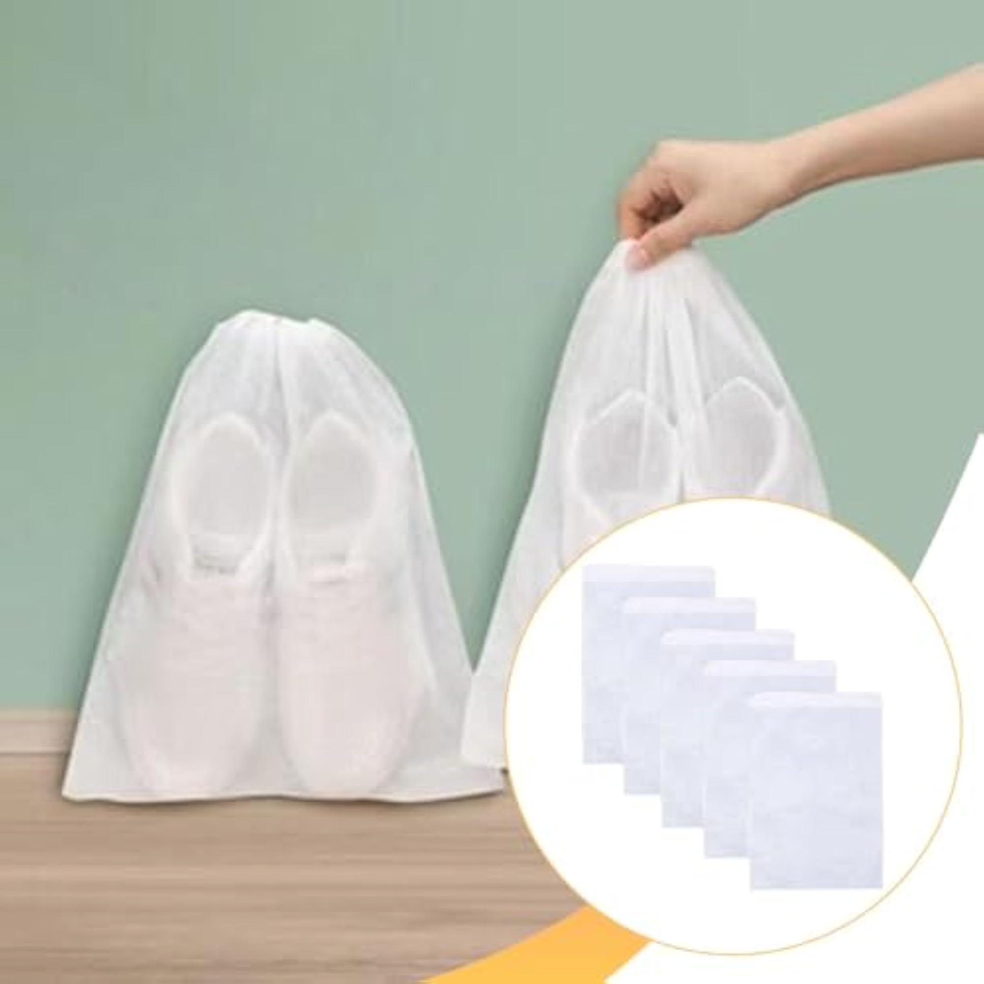 5X Non Woven Shoe Storage Bags, Portable Travel Essentials