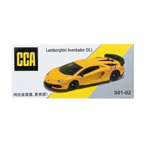 Image of CCA 1:64 Lamborghini Aventador SVJ Collection Cool Car Series 3+ Years (Yellow)