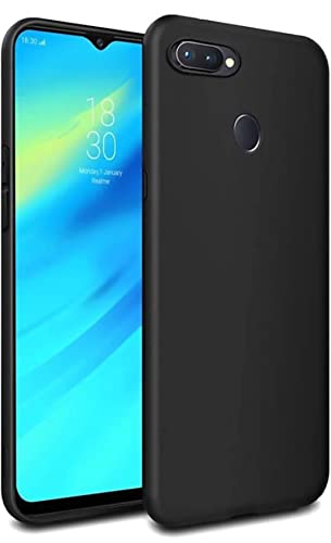 Image of Mobile Back Cover Case for Realme U1 (Silicone Case|CameraProtection|Black SC1510)