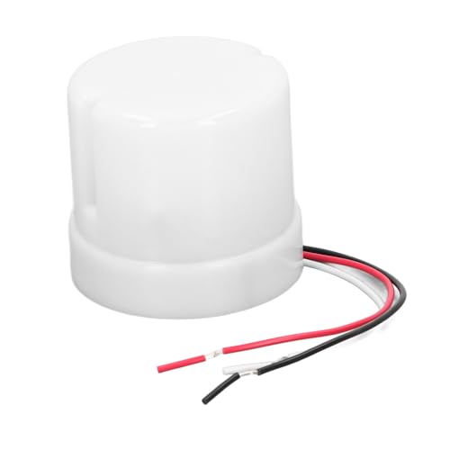 FTVOGUE Interruptor de Luz de la Calle Photocell Photoswitch Sensor Sensor Sensor Interruptor de Anochecer Automático Al Sensor de Amanecer IP65 Impermeable 25a 1000W con Retraso de (AC220-240V)