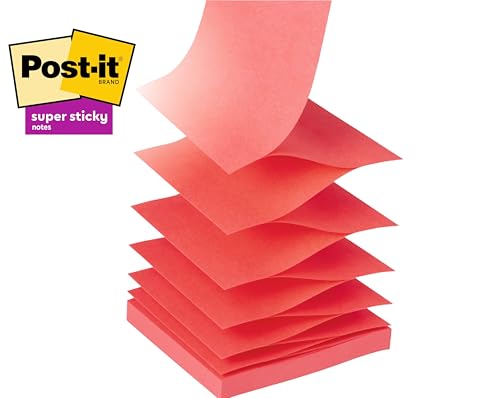 Post-it Dispenser Z-Notes CAT, Pack of 1 Pad, 90 Sheets per Pad, 76 mm x 76 mm, Pink Color - for Convenient One-Hand Dispensing on Your Desk - Image 5