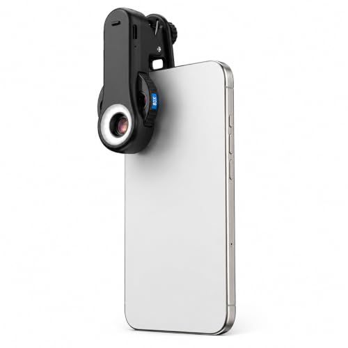 Microscopio para teléfono celular Sharainn con óptica de precisión de 120X aumentos