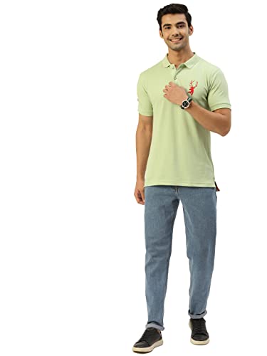 Image of CHKOKKO Men's Cotton Regular Fit Half Sleeves Polo T-Shirt