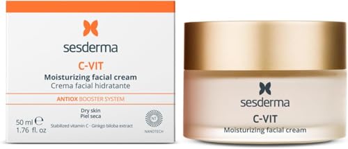 CREMA FACIAL HIDRATANTE C-VIT 50 ml | PARA TODOS LOS TIPOS DE PIEL CON Vitamina C ESTABILIZADA | CONSIGUE UNA PIEL LUMINOSA|
