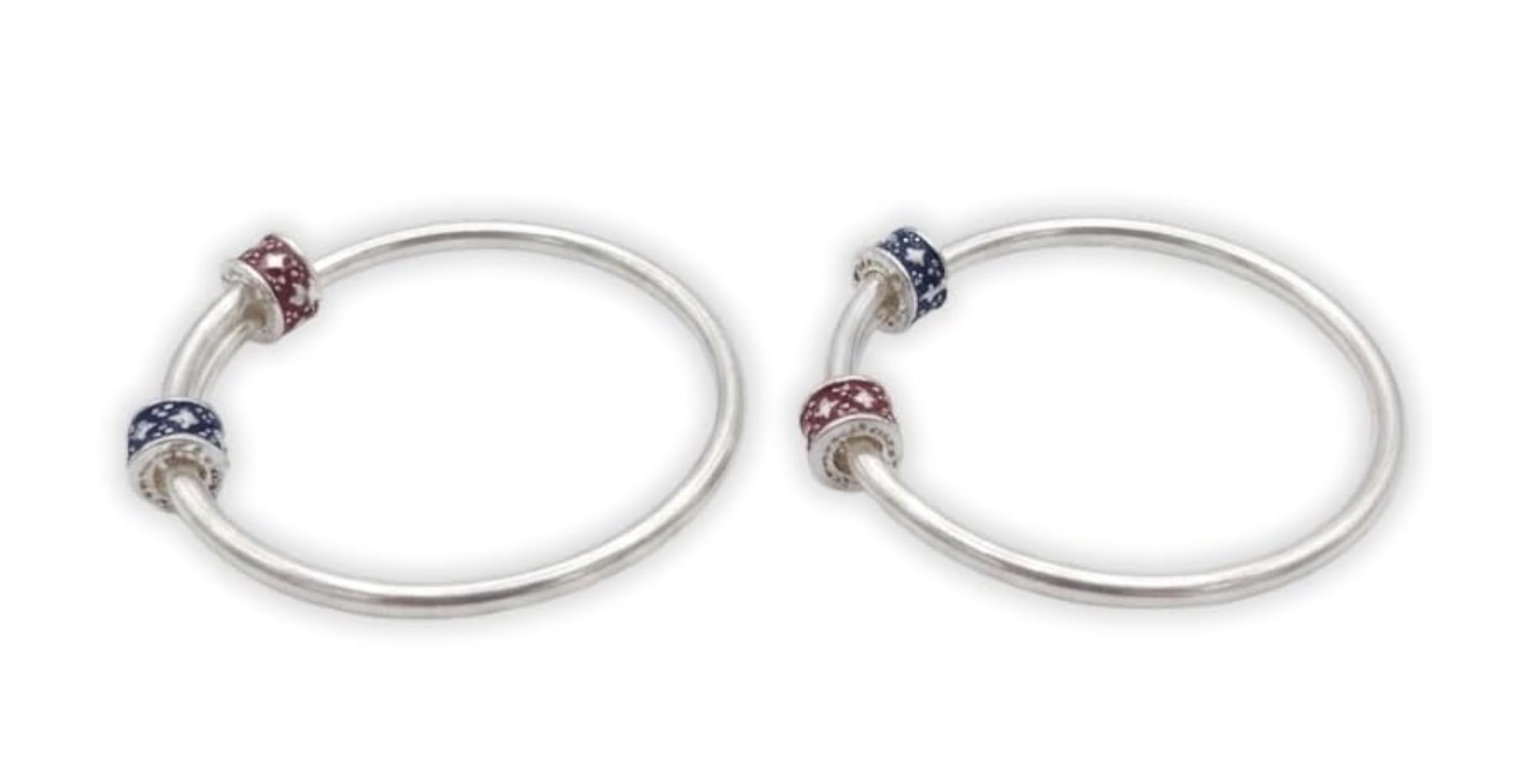 Pure Silver Adjustable Baby Bangles (Kadli) for Newborns, One Pair