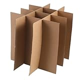 MOTHNUR Robuste Versandkarton Box Teiler aus Wellpappe Flexible Umzugskartonschutz für Glas Geschirr und Empfindliche Produkte Einfache Montage Stoßfest und Rutschfest