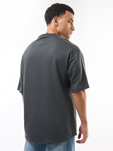 Image of Bewakoof Men's Solid Oversized Fit T-Shirt