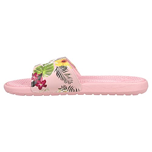 PUMA Womens Cool Cat Tropical Floral Slide Sandals Casual - White - Size 11 M