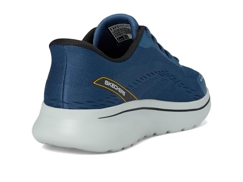 Skechers Men's Slip-Ins Relaxed Fit: Go Walk Arch Fit N-Joy - Nobend Sneaker In Navy Blue, Size 6.5 | Textile/Synthetic, Vegan, Machine Washable - 5