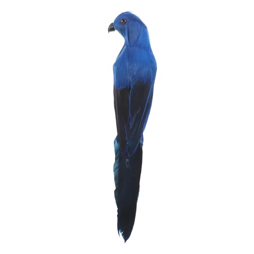 GALPADA Loro De Simulación Decoración Pájaros Percha De Loro Loros Figurilla Cacatúa Mini Inflable Hamaca Nido Juguete Mascota Piscina Jaula Simulado Artificiales Blue