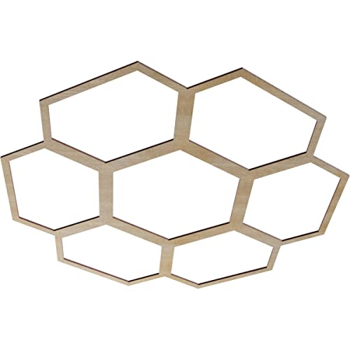 Image of Ekena Millwork 38 inchOD x 13 3 /8 inchID x 3 /8 inchT Florin Wood Fretwork Pierced Ceiling Medallion, Birch