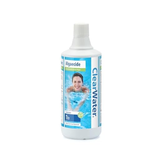 Clearwater Algaecide Algae Remover for Swimming Pool and Spa Hot Tub Water Treatment, Highly Effective Formula, 1 Litre