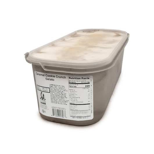 Image of G.S. Gelato Gelato Tub 5 Liter, Pack of 1 (Caramel Cookie Crunch)