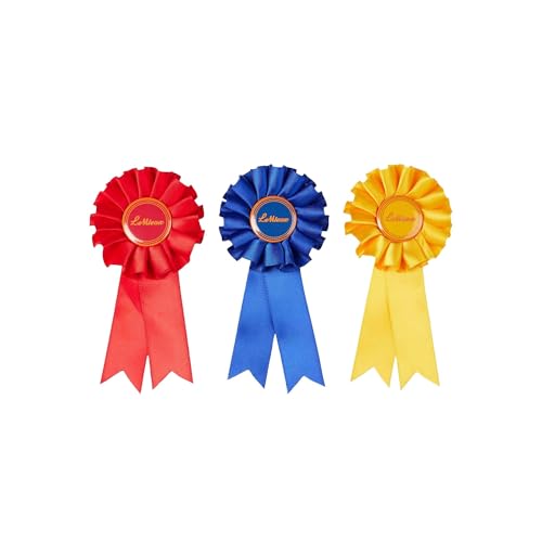Rosaces en satin LeMieux pour poney jouet - Lot de 3 récompenses