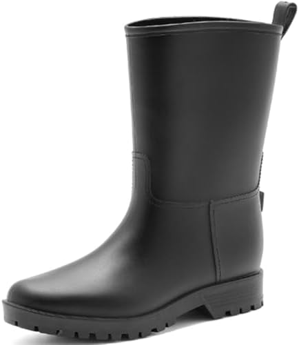 Botas de Agua Mujer Zapatos de Lluvia Antideslizante Ligero Boots...