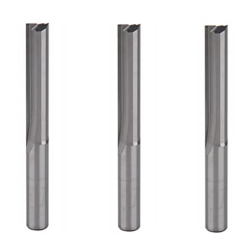 BERWENNY 3pcs 8/42mm CNC End Mills Router Cutting Bit Double Flutes Milling Cutter Tools