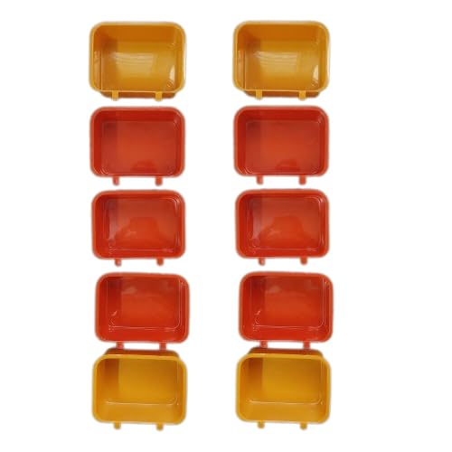 VSV Birds Cage Plastic Food Feeder Rectangular Bowl(Cup) for Cockatiel, Love Birds, Finches, Pigeon, Conure, Java. (Food Feeding Cup, 200ML, Pack of 10) (Multicolor)…… (B0CFH5Y5BM) Amazon Price History, Amazon Price Tracker