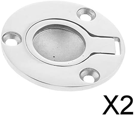 Homyl 2xt316ステンレス鋼フラッシュリフトリング 売れ筋 ハッチプルハンドル50mm2 インチ Homyl 2xt316ステンレス鋼フラッシュリフトリング 売れ筋 ハッチプルハンドル50mm2 インチ