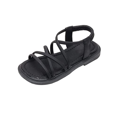 RNTOP Baby Boys Girls Toddler Summer Shoes Beach Sandals Open Toe Outdoor First Walkers Sandals (Black, 11.5 Little Child)