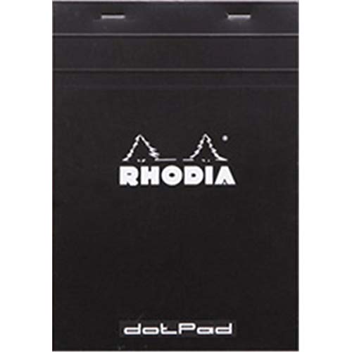 RHODIA Bloc-notes agrafé n° 16 noir pointillé A5