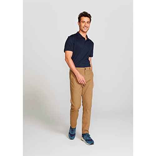 Calça Básica Masculina Em Sarja Chino - Marrom 050