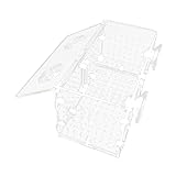 Breeding Box for Aquarium Acclimation Hatchery Acrylic Clear Sick Box Breeder for Clown Betta, Double Room