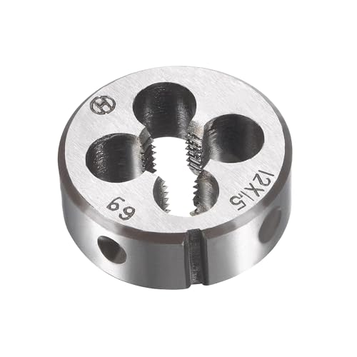 MACHSWON M12 x 1.5mm Metric Tap and Die Set - Machine Thread Screw Tap with Round Threading Die Kit for Thread Repair - Image 2