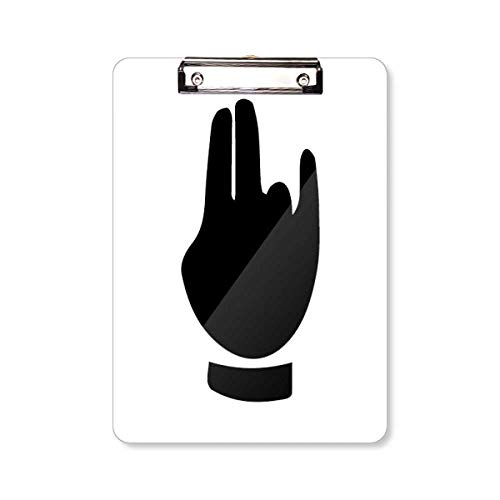 Porte-bloc noir motif silhouette A4 pour réunions et croquis