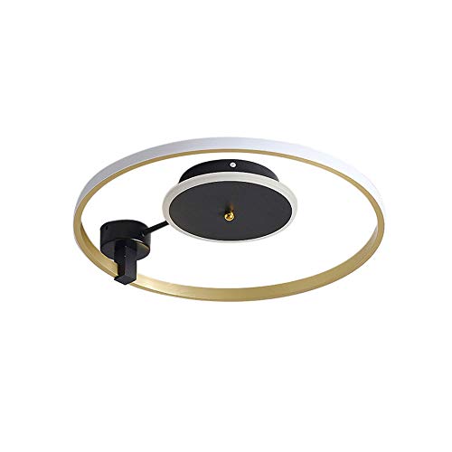 GUHPZA S, LED de alambre moderno forma única redonda plafón fácil de instalar interruptor de pared lámpara de techo luz blanca, luz amarilla, luz natural, luz de tres co