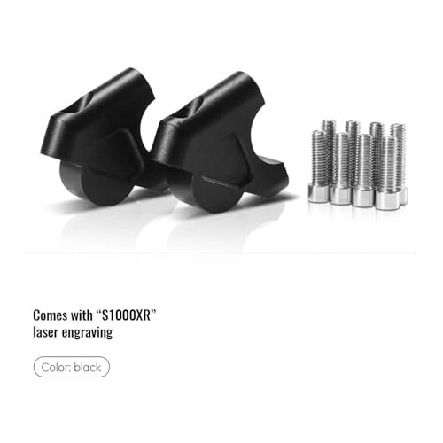 Elevador de Manillar de BMW S1000XR 2015-2018 de 32 mm Adaptador de Abrazadera Negro 2