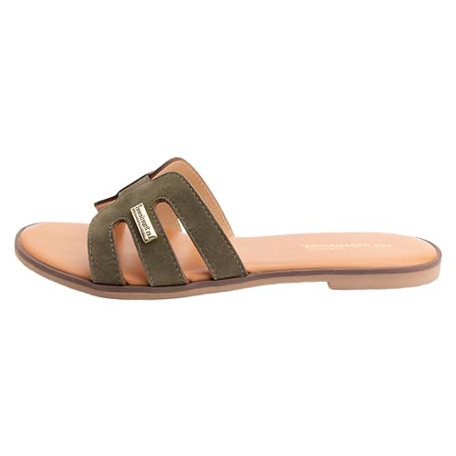 Les Tropéziennes par M. Belarbi Hamiga, Zapatos Ciudad Mule y Zueco Mujer, Caqui, 41 EU