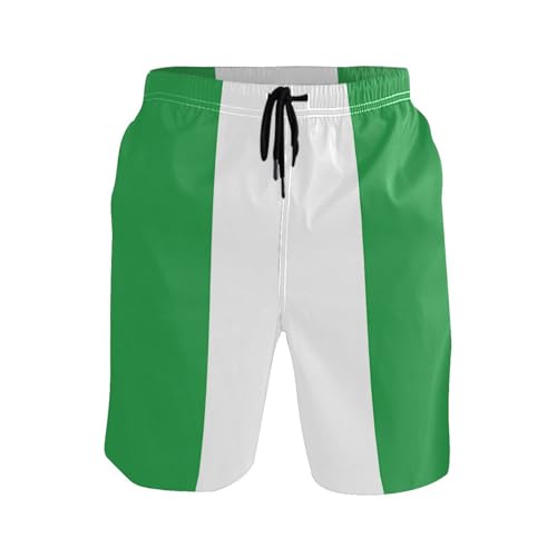 Short de bain Nigeria homme vert parfait pour la plage et piscine