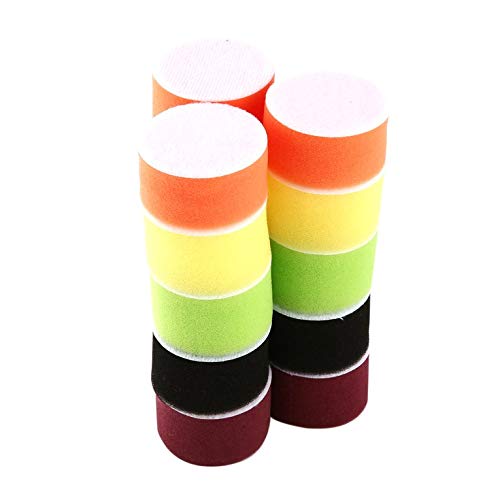 Image of DIY Crafts 1 Kit, Felt Sponge Pad Kit, 18x Mini Buffing Polish Detail Polisher Pads On Rotary Tools,Cordless Drill, Polisher Tool for Tight Area Detailing Po(1 Kit, Felt Sponge Pad Kit)