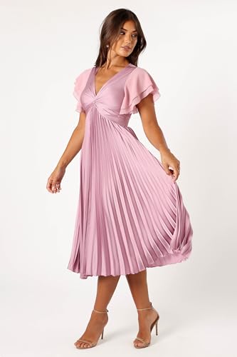 Image of Petal & Pup Women's Nova Flutter Sleeve Midi Dress